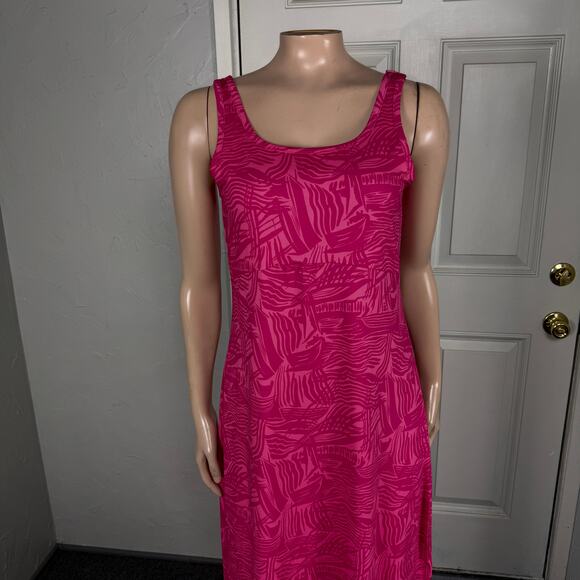 Columbia Women's Dress PFG Freezer Maxi S Travel Solid Long Hawaiian Tropical E1 - Picture 2 of 7